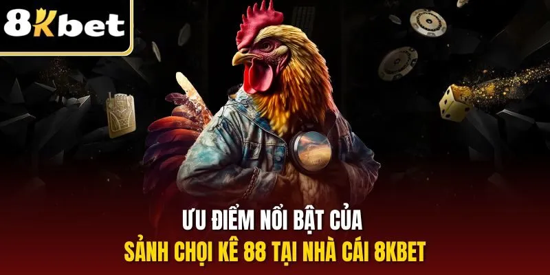 Ưu điểm nổi bật của sảnh chọi kê 88 tại nhà cái 8KBET